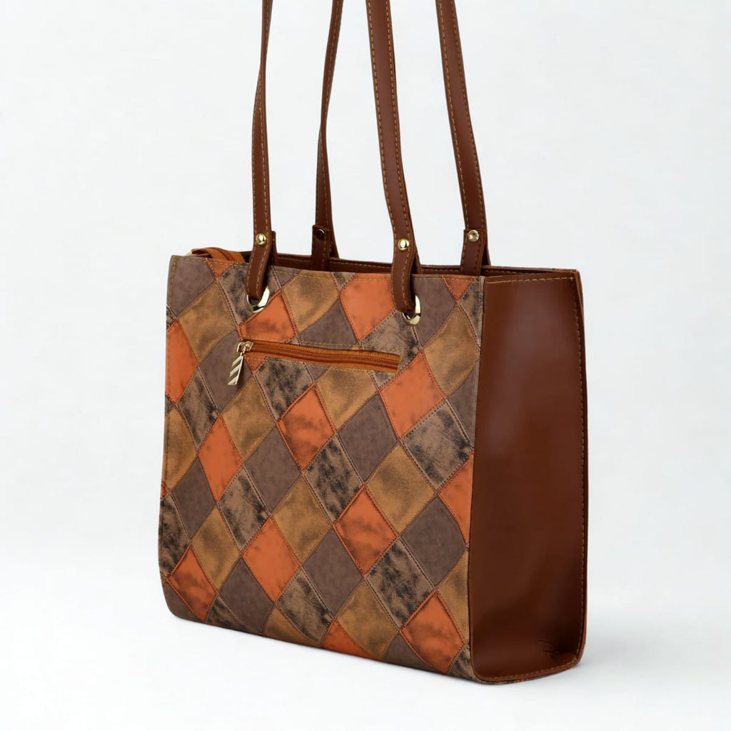 The Grid - Brown & Orange