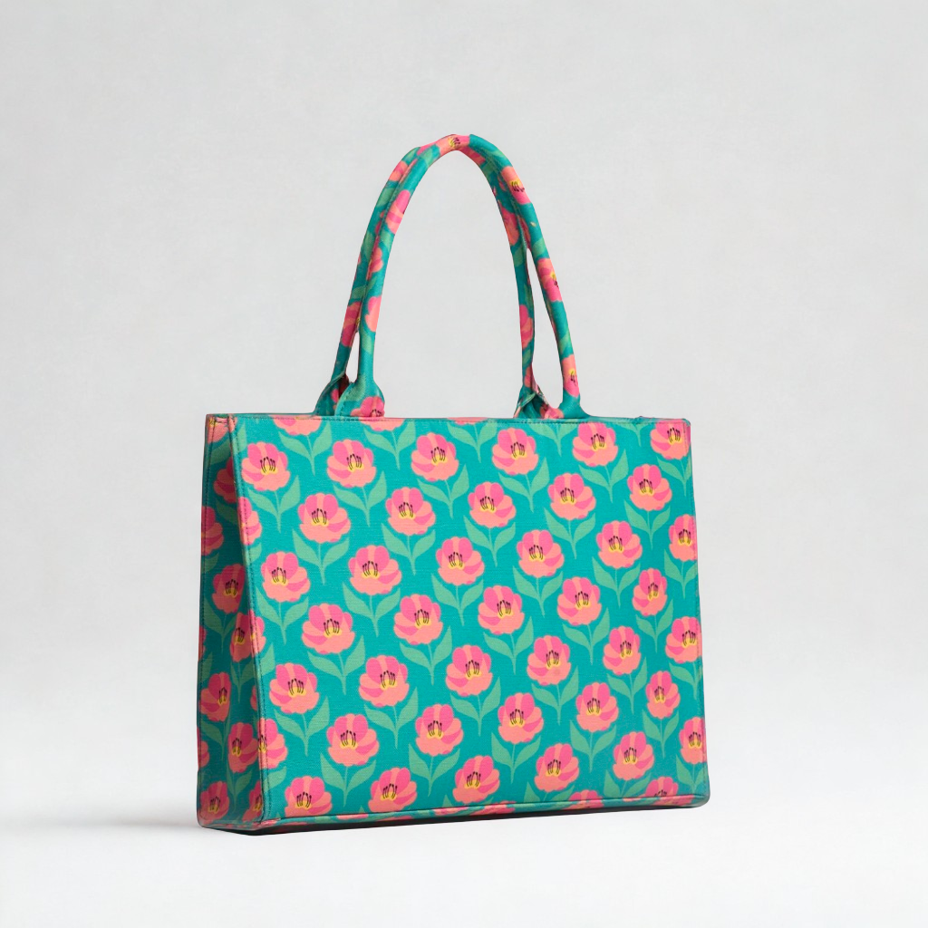 Teal Tulip Canvas